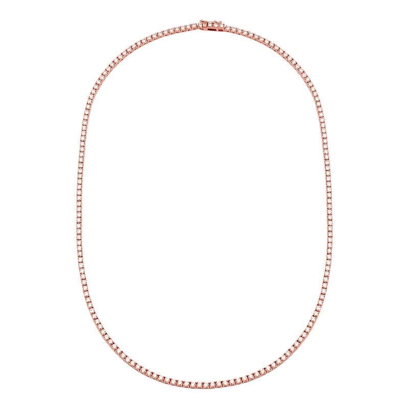 Rose Gold Tennis Chain Necklace