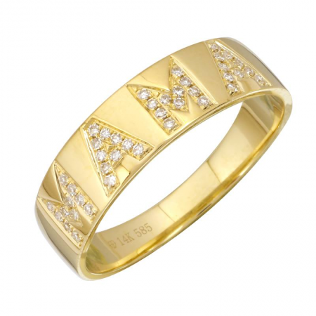 Diamond Inlay Custom Ring