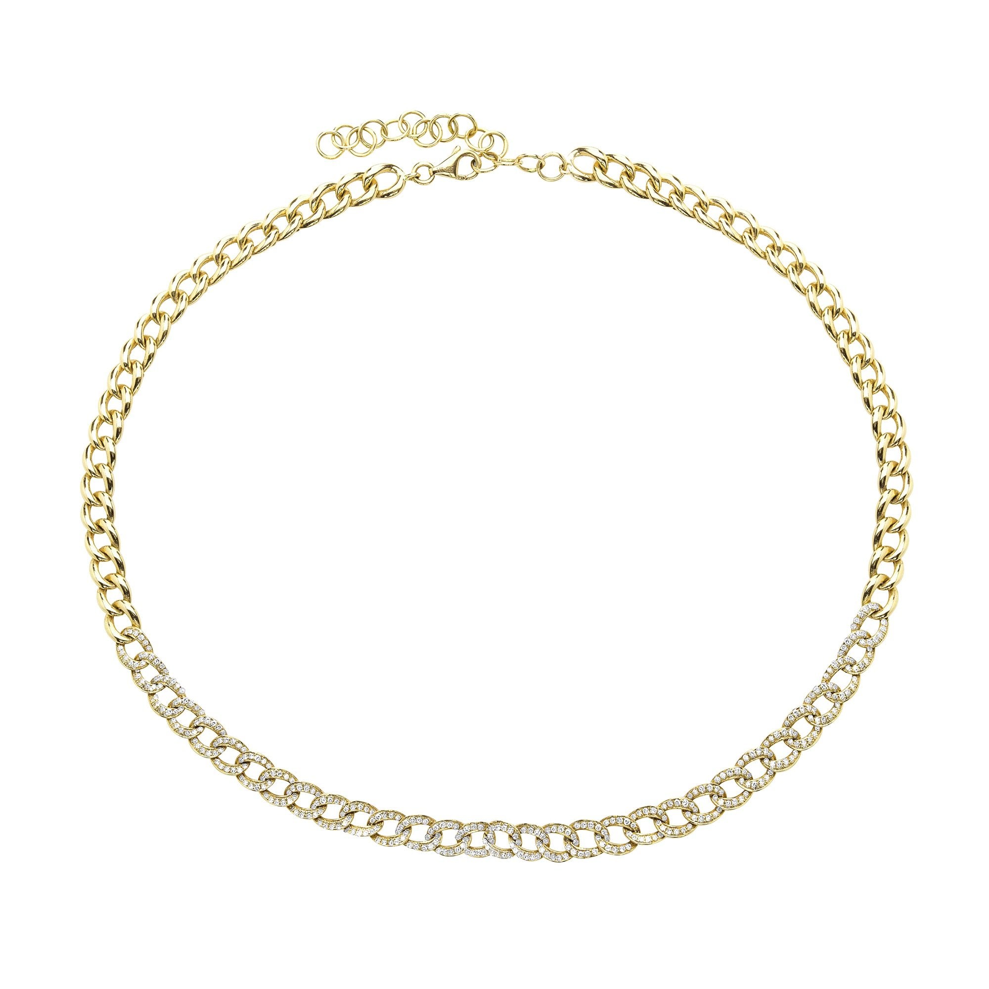 Diamond Cuban Chain Link Choker