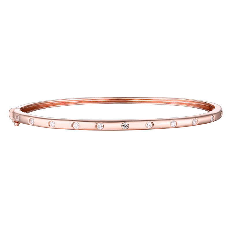 Diamond Inlay Bangle
