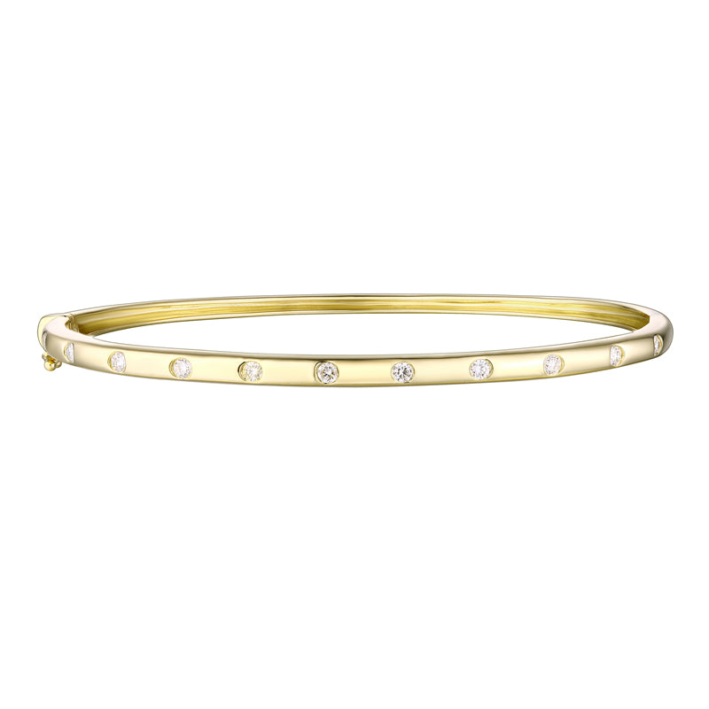 Diamond Inlay Bangle