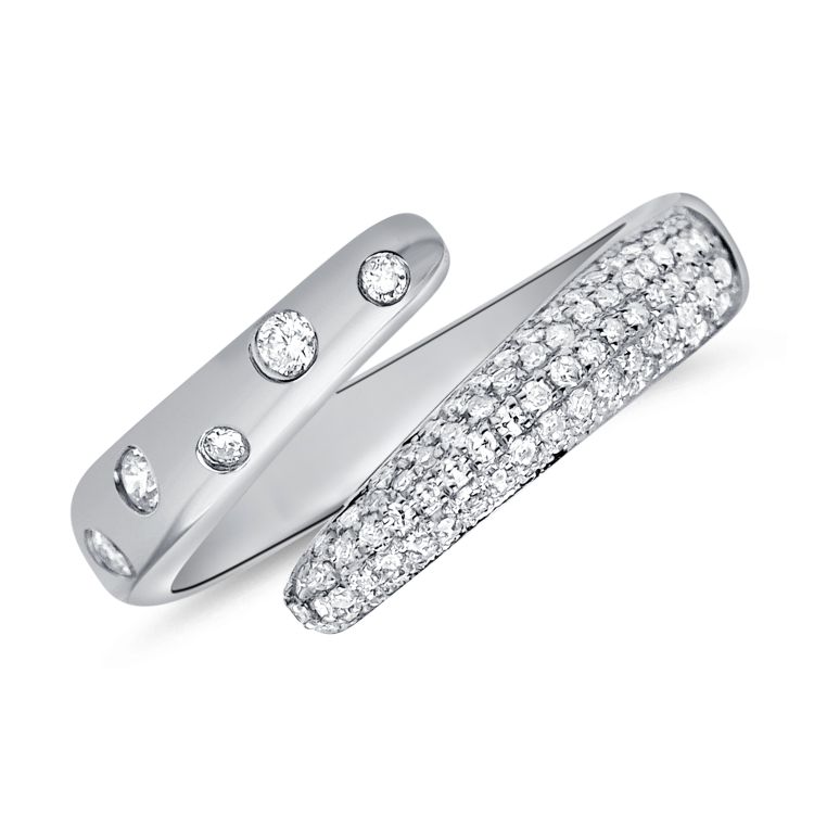 Pave wrap hotsell ring