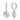 Fluted Diamond Charm Huggies