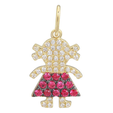 Little girl charm necklace sale