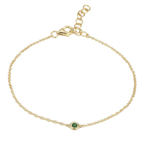 Emerald Birthstone Bracelet