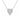 Fluted Diamond Heart Necklace