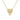 Fluted Diamond Heart Necklace
