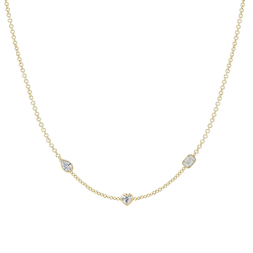 Multiple Fancy Shape Layering Necklace