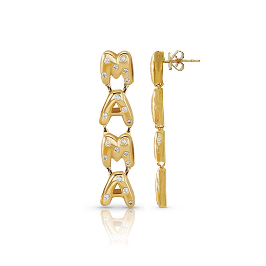 Helium Mini Inlay Drop Earring