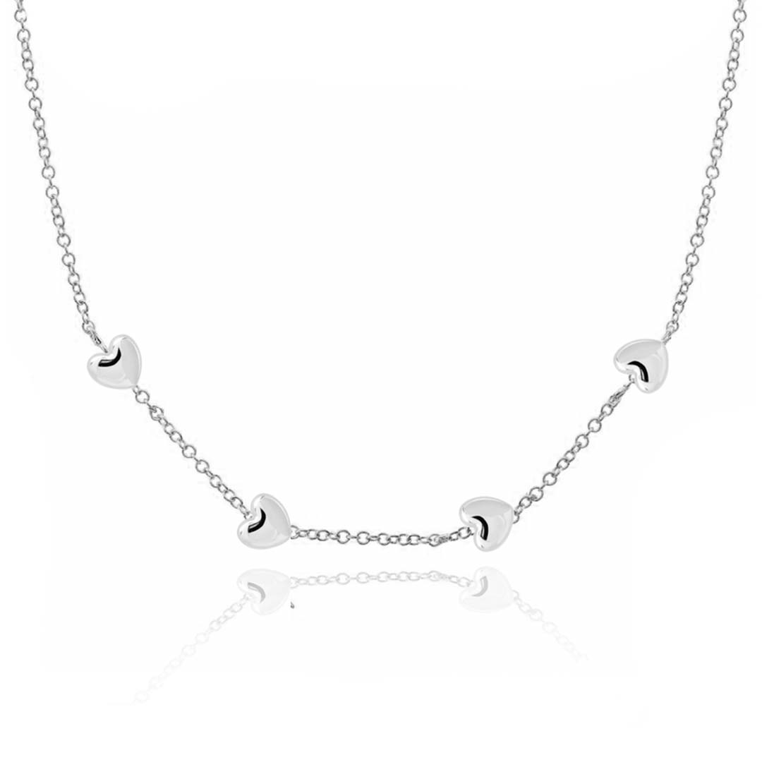 Helium 4-Hearts Layering Necklace