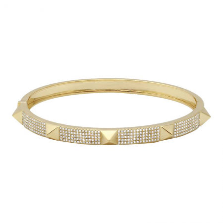 Medium Diamond Studs Bangle - Sample