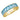 14k Gold Emerald Cut Blue Topaz 3/4 Band