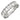 Emerald Cut White Topaz Band