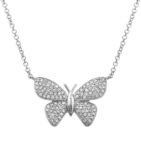 Buy Love & Butterfly Diamond Pendant - Joyalukkas