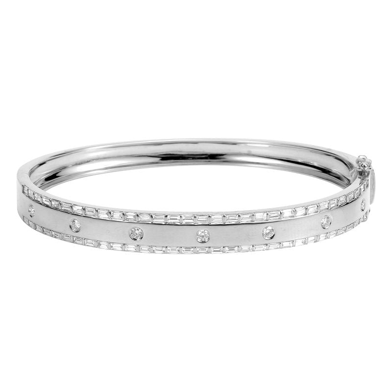 Baguette Diamond Bangle