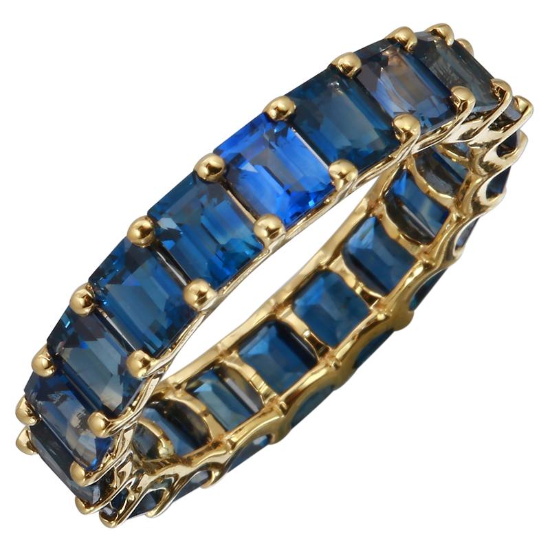 14k Blue Sapphire Eternity Ring