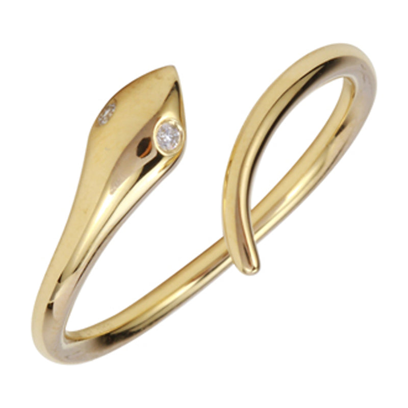 14k Gold Snake Ring