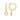 14k SINGLE Diamond Initial Huggie