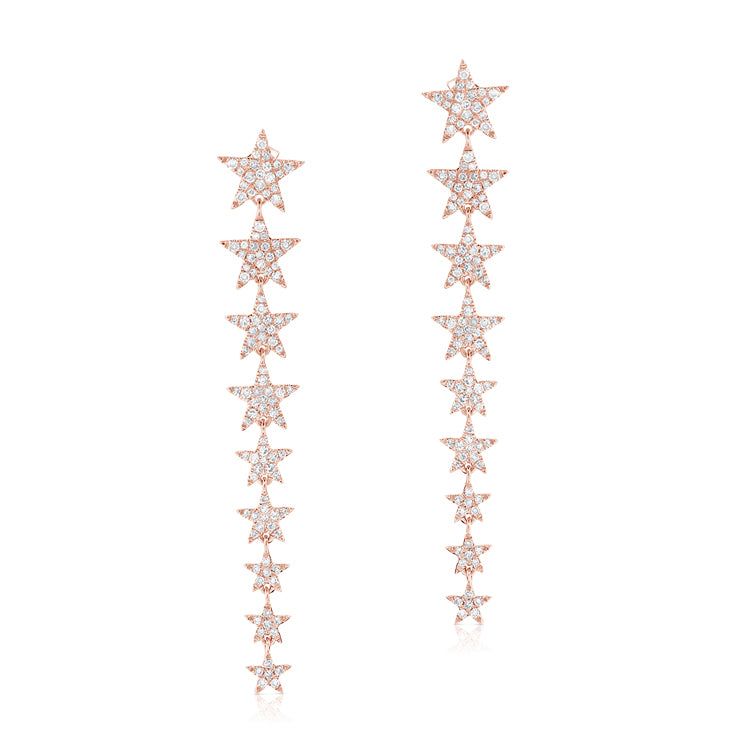 Statement Star Diamond Earrings