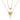 Diamond Outline Elongated Heart Necklace