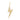 Pave Outline Lightbolt Charm