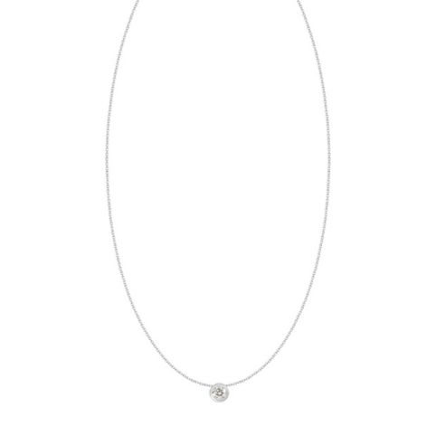 0.51ct Diamond Bezel Necklace