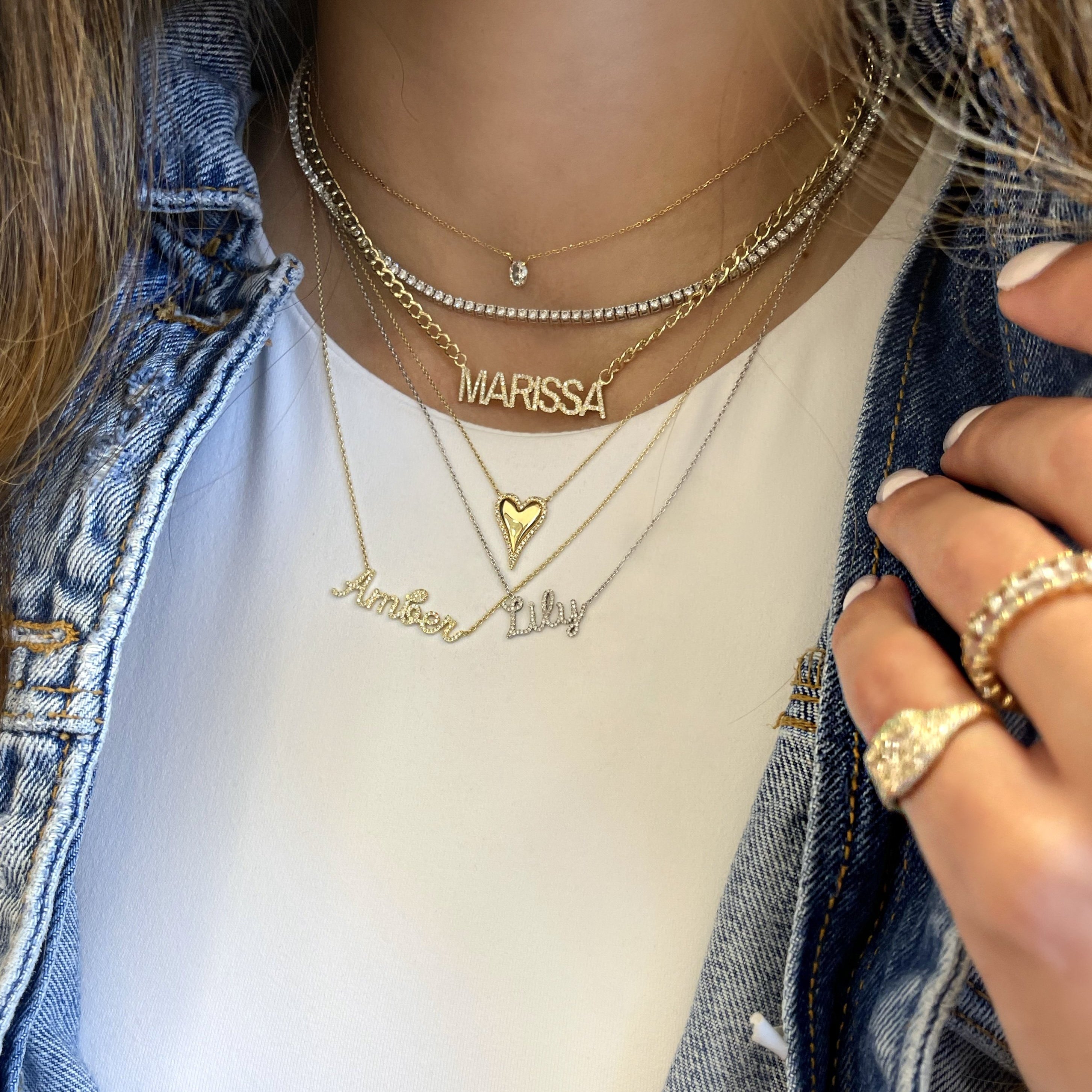 5.15ct Diamond Statement Tennis Necklace