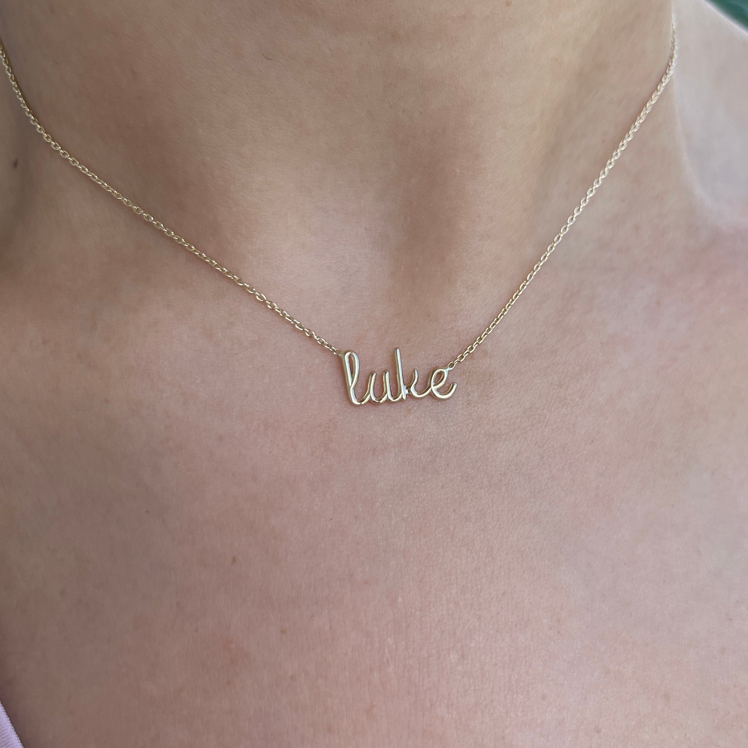 Custom Wired Name Necklace