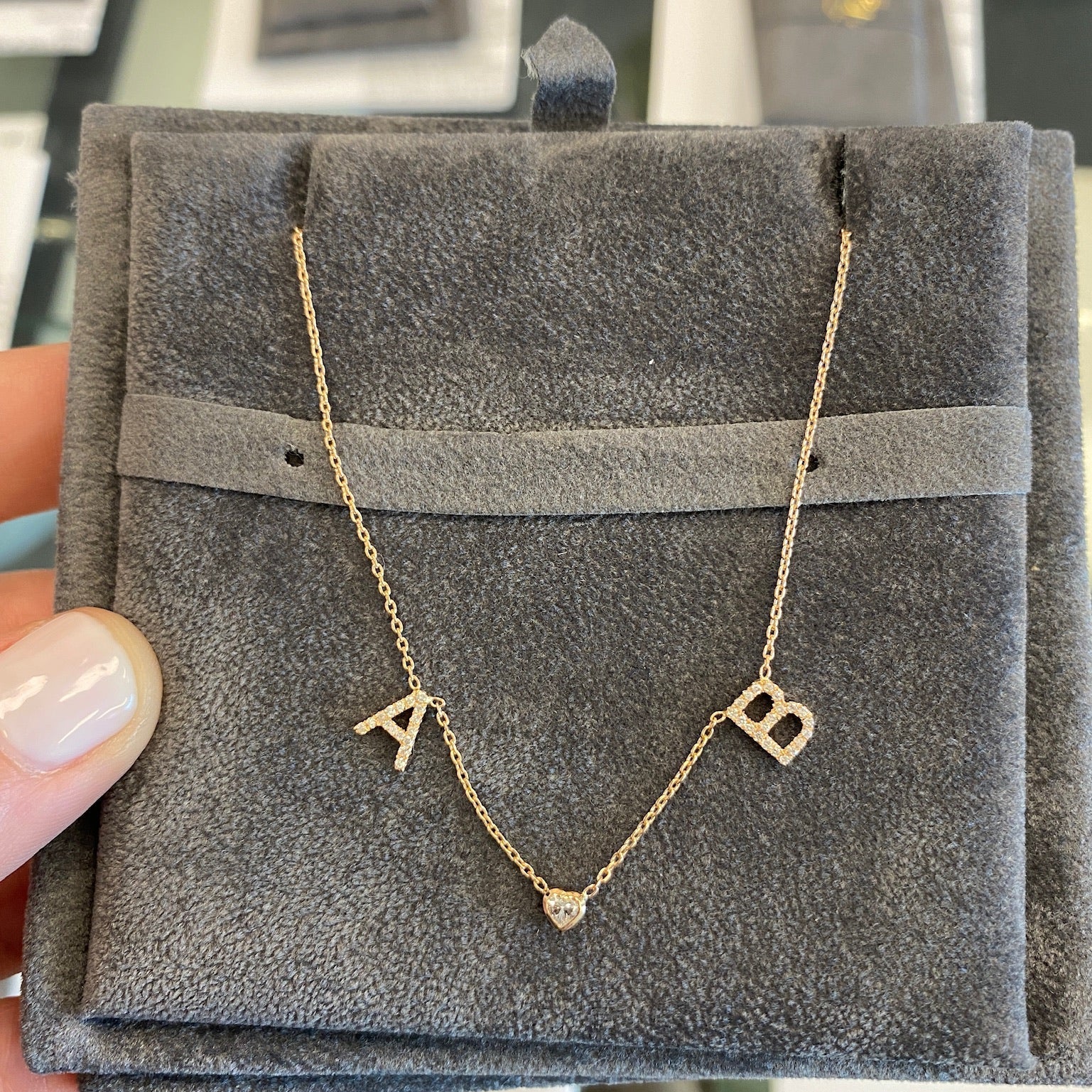Diamond couple necklaces store