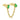 Double Emerald Chain Earring