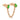 Double Emerald Chain Earring