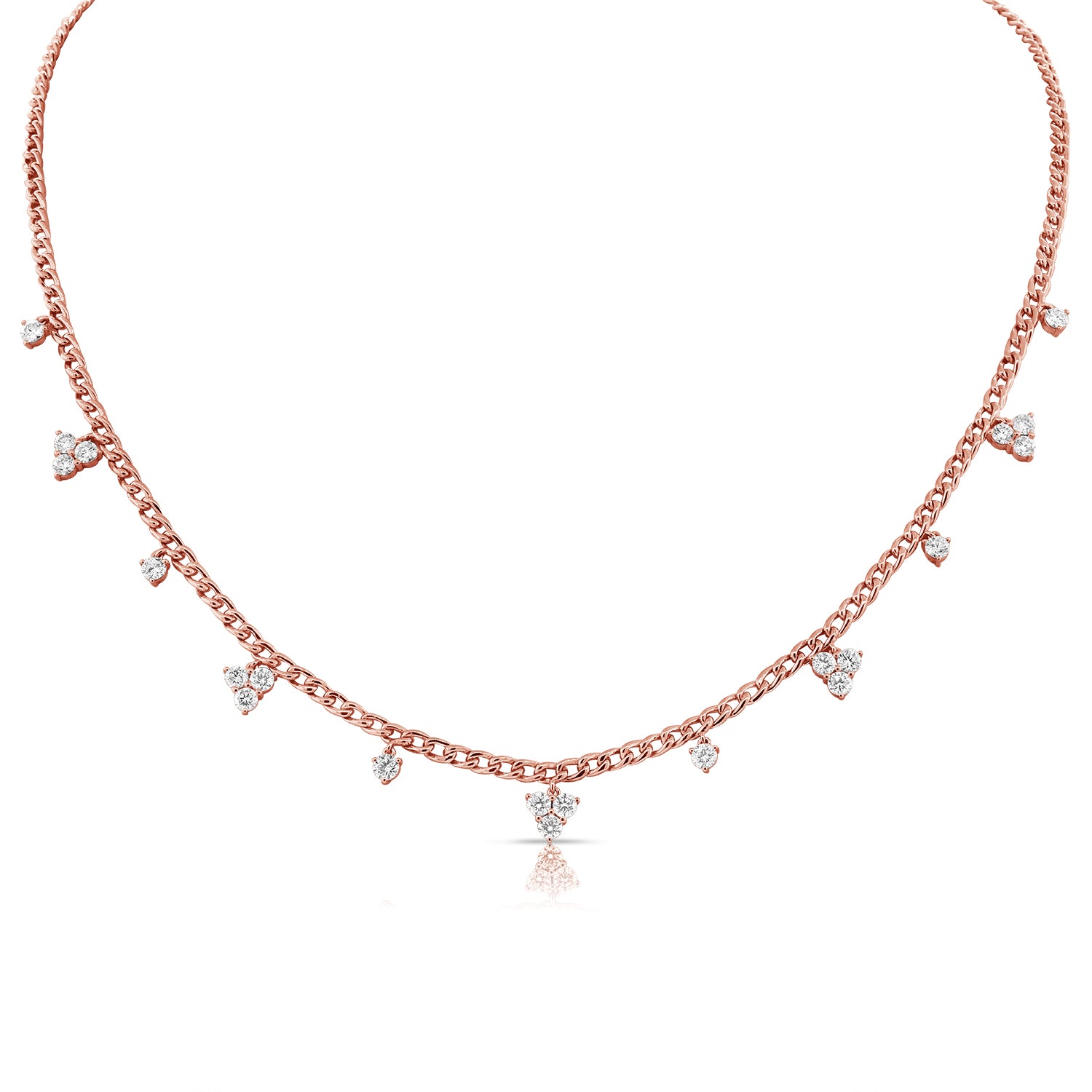 Segment Trio's Diamond Cuban Link Necklace