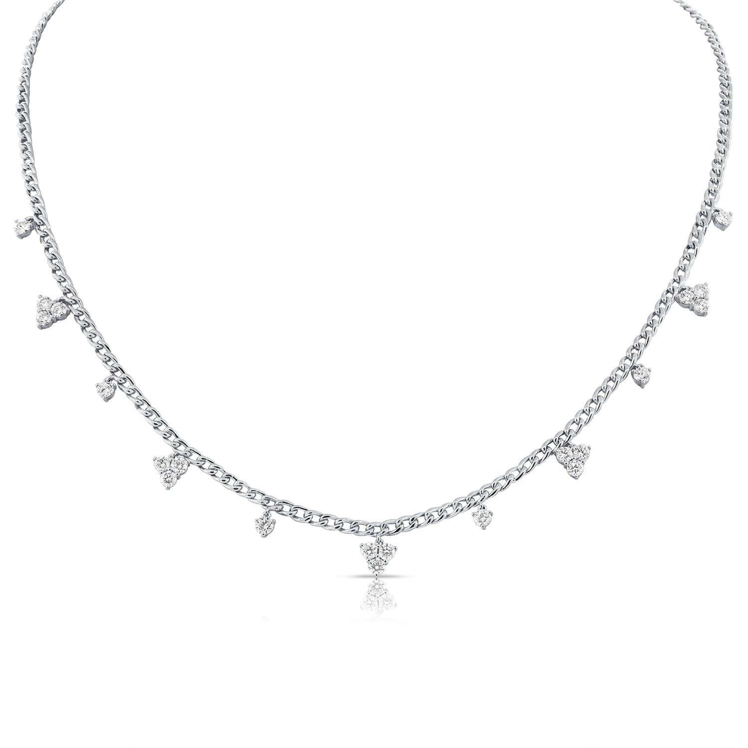 Segment Trio's Diamond Cuban Link Necklace