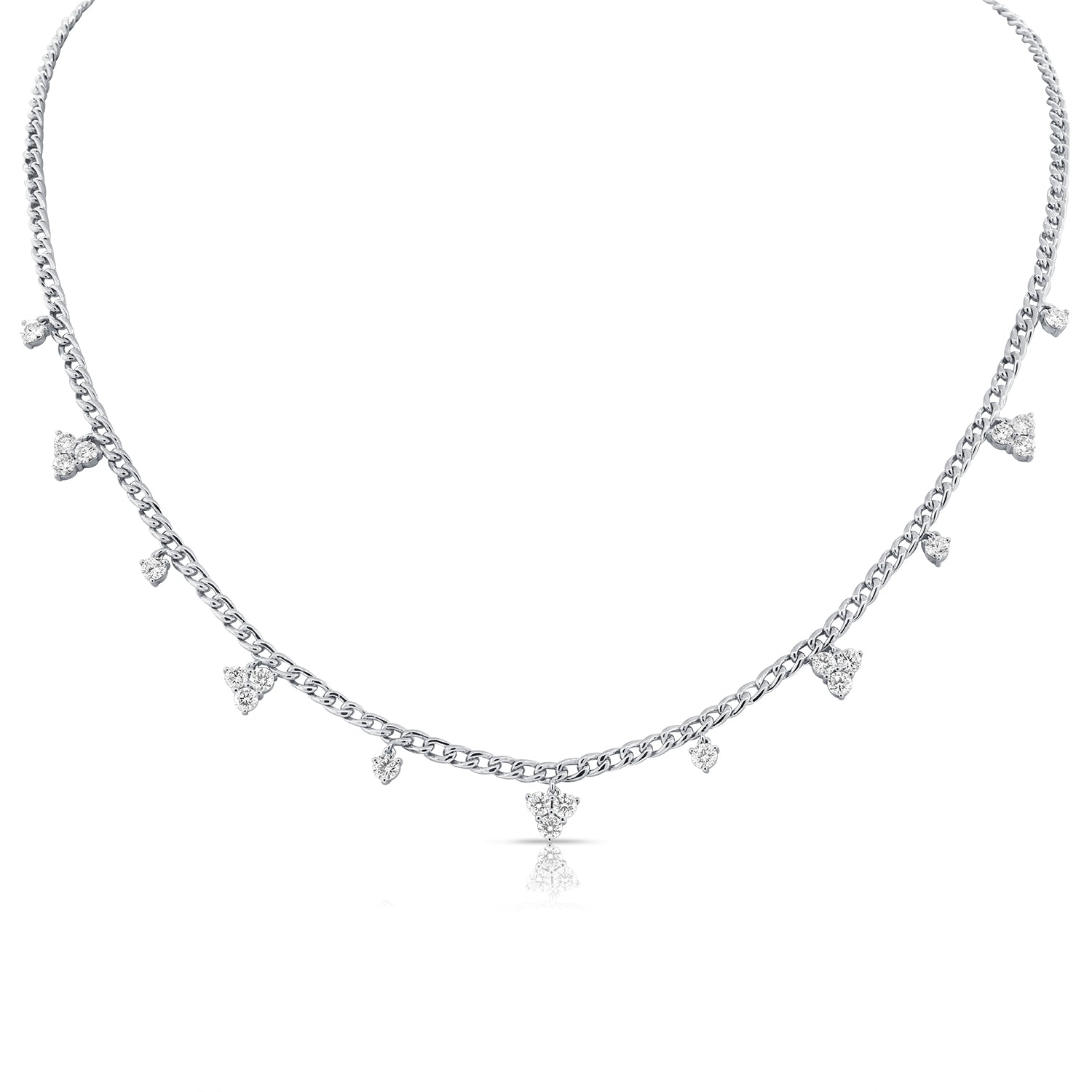 Segment Trio's Diamond Cuban Link Necklace