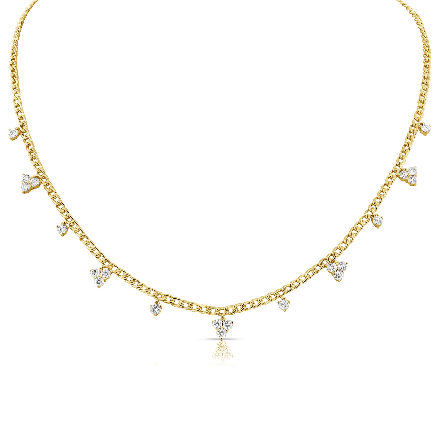 Segment Trio's Diamond Cuban Link Necklace