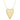 Jumbo Gold Heart Necklace with Pave Outline