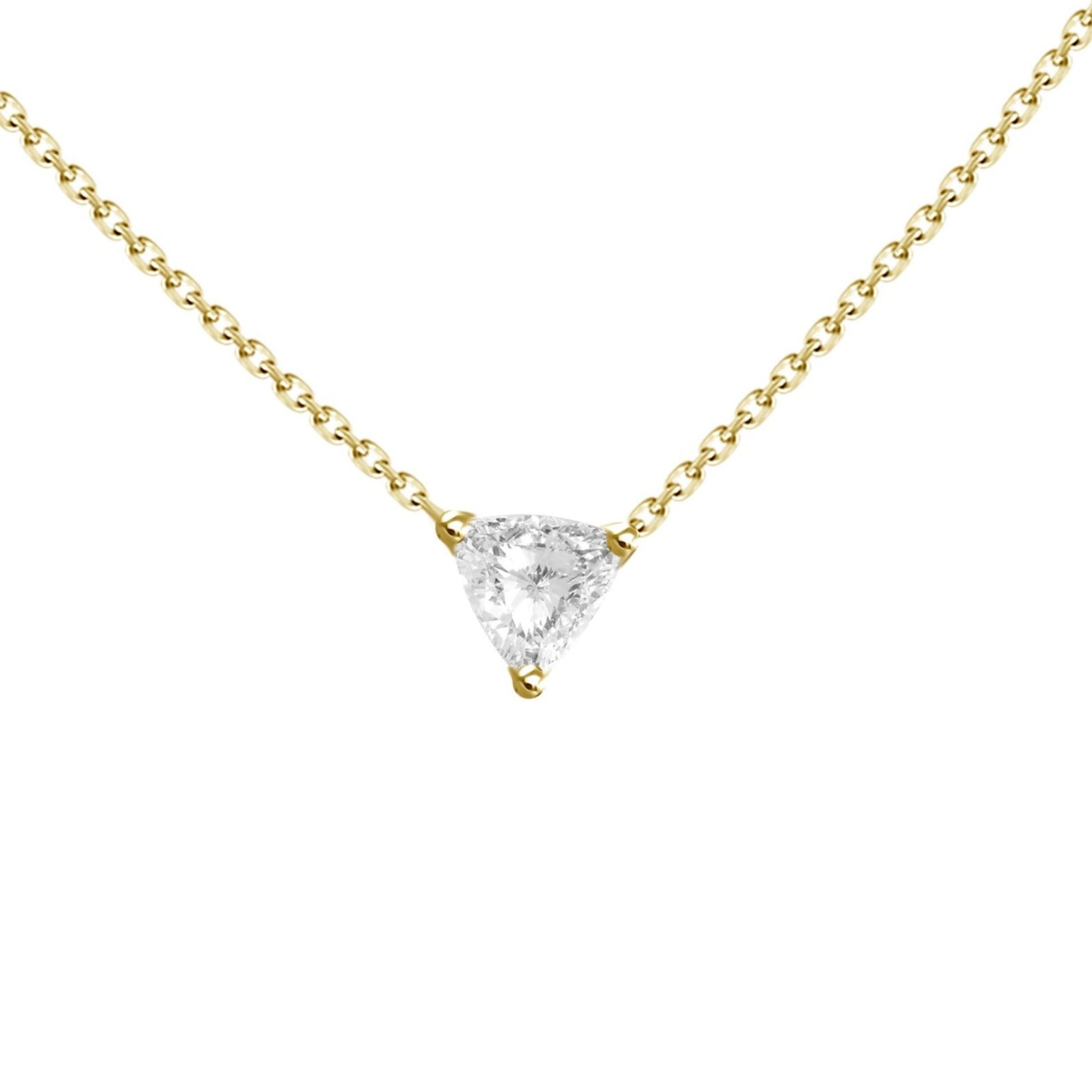 0.30ct Diamond Trillion Necklace