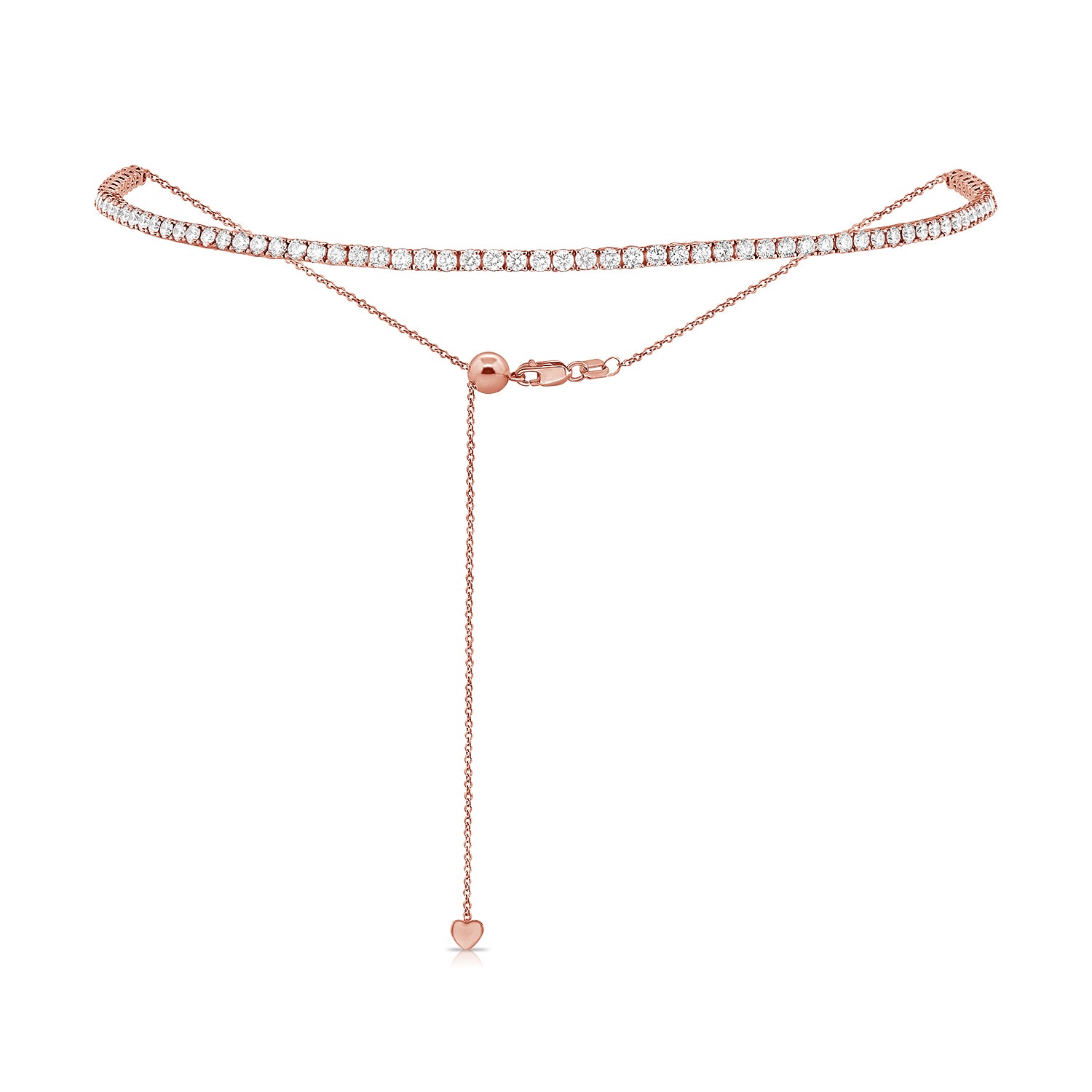 3.89ct Adjustable Bolo Diamond Tennis Choker