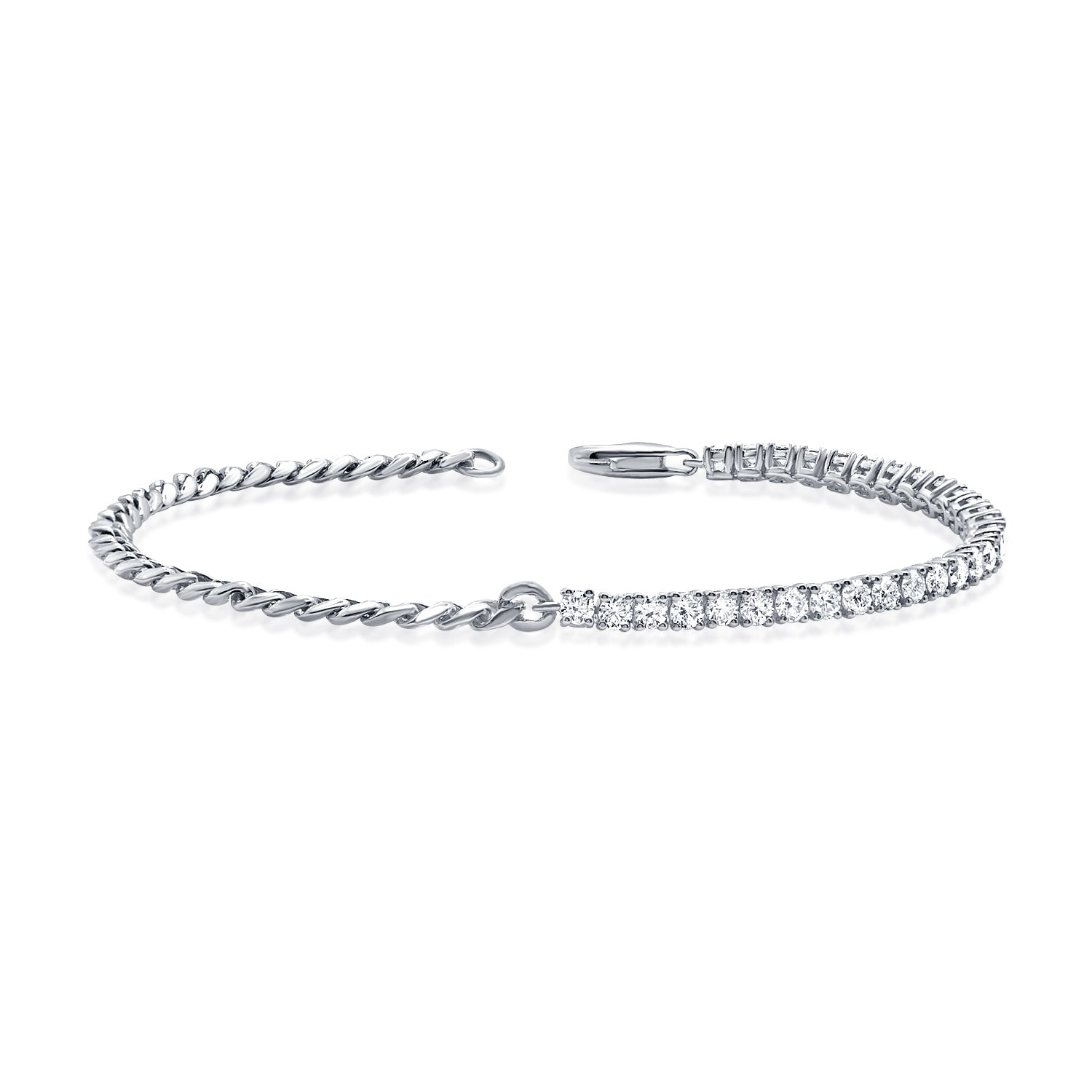 Buy 14 K Gold Diamond Half Tennis Bracelet, Diamond Women Gold Tennis  Bracelet, Dainty Diamond Jewelry Online in India - Etsy