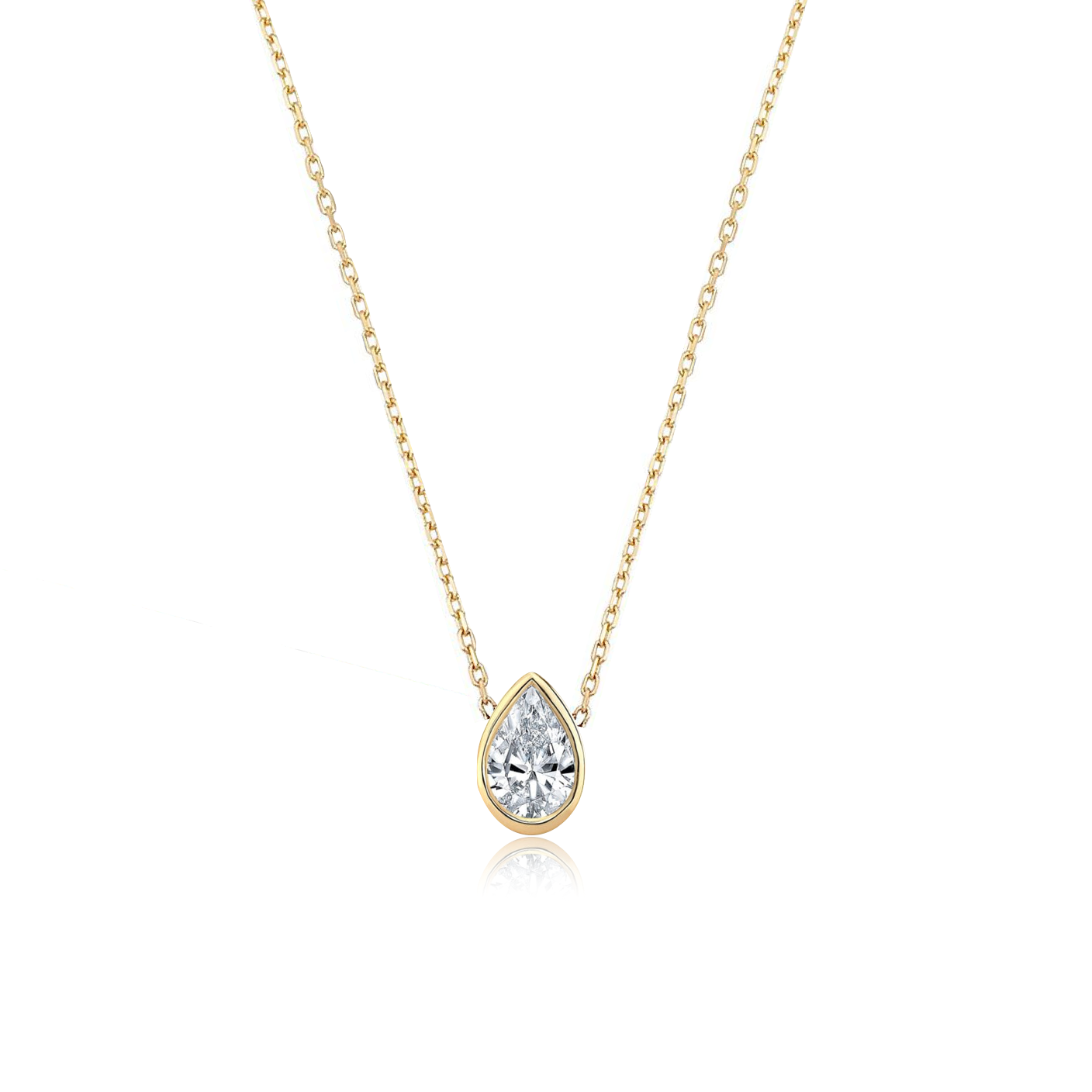 Small Mixed Shapes Diamond Pendant Necklace