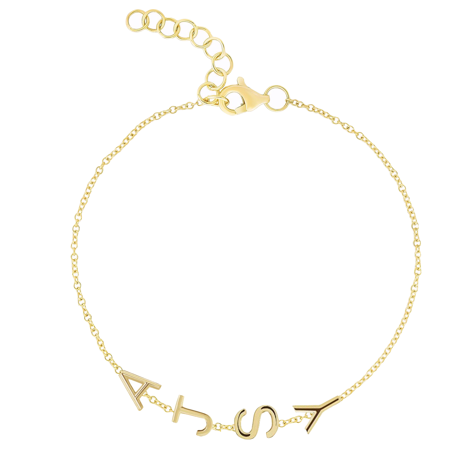 Multiple Initials Bracelet