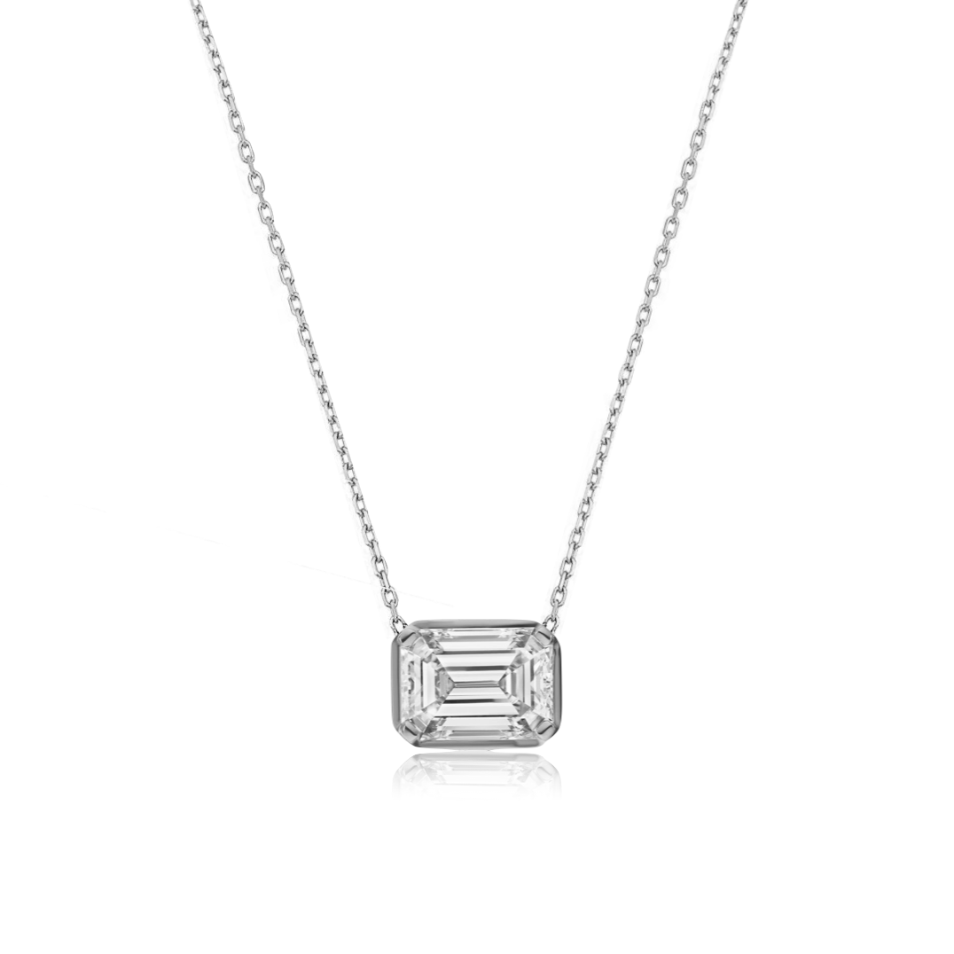 Mixed Shapes Diamond Pendant Necklace