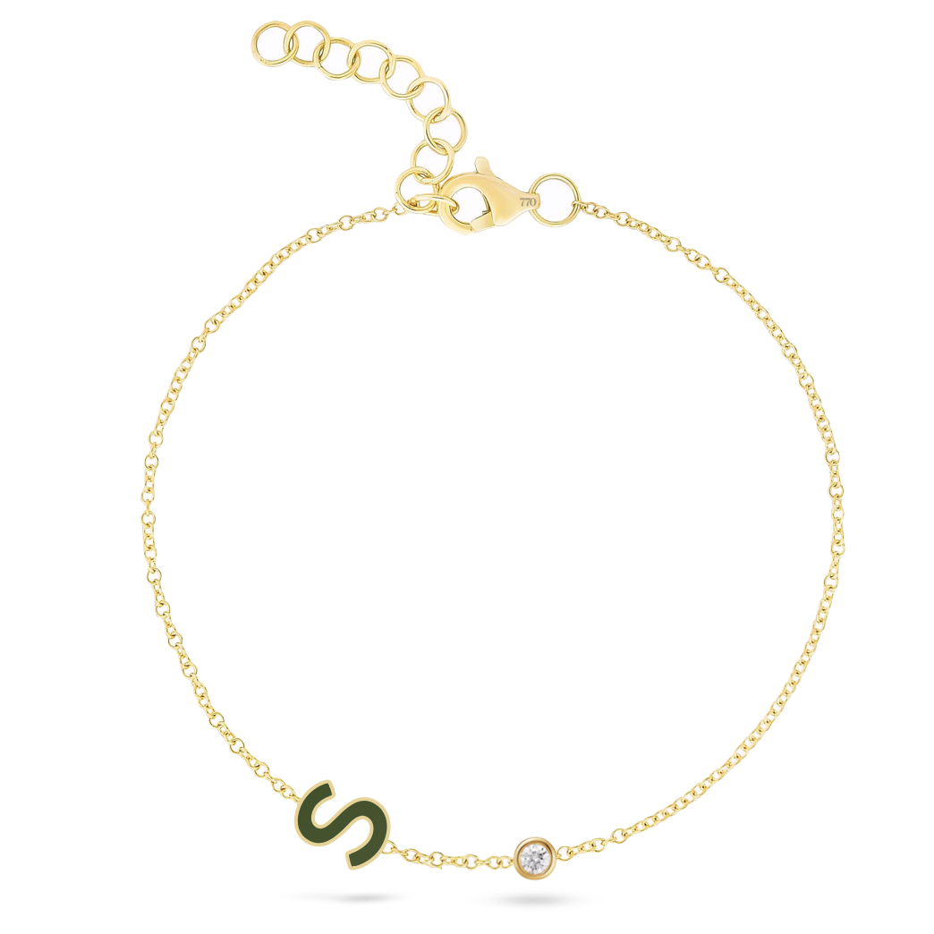 CUSTOM Alphabet Letter Beaded Gold Bracelet Also Available in Silver Rose  Gold Personalized Name Bracelet - Etsy