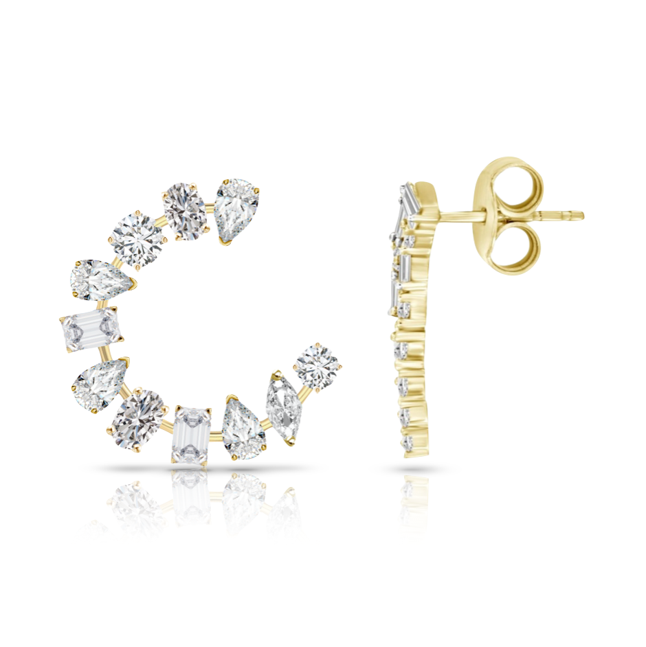 Multishape Coil Statement Earrings