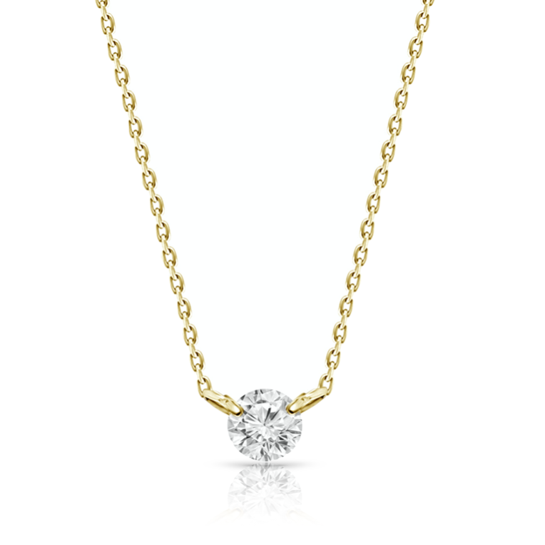 0.30ct Floating Diamond Solitaire Necklace