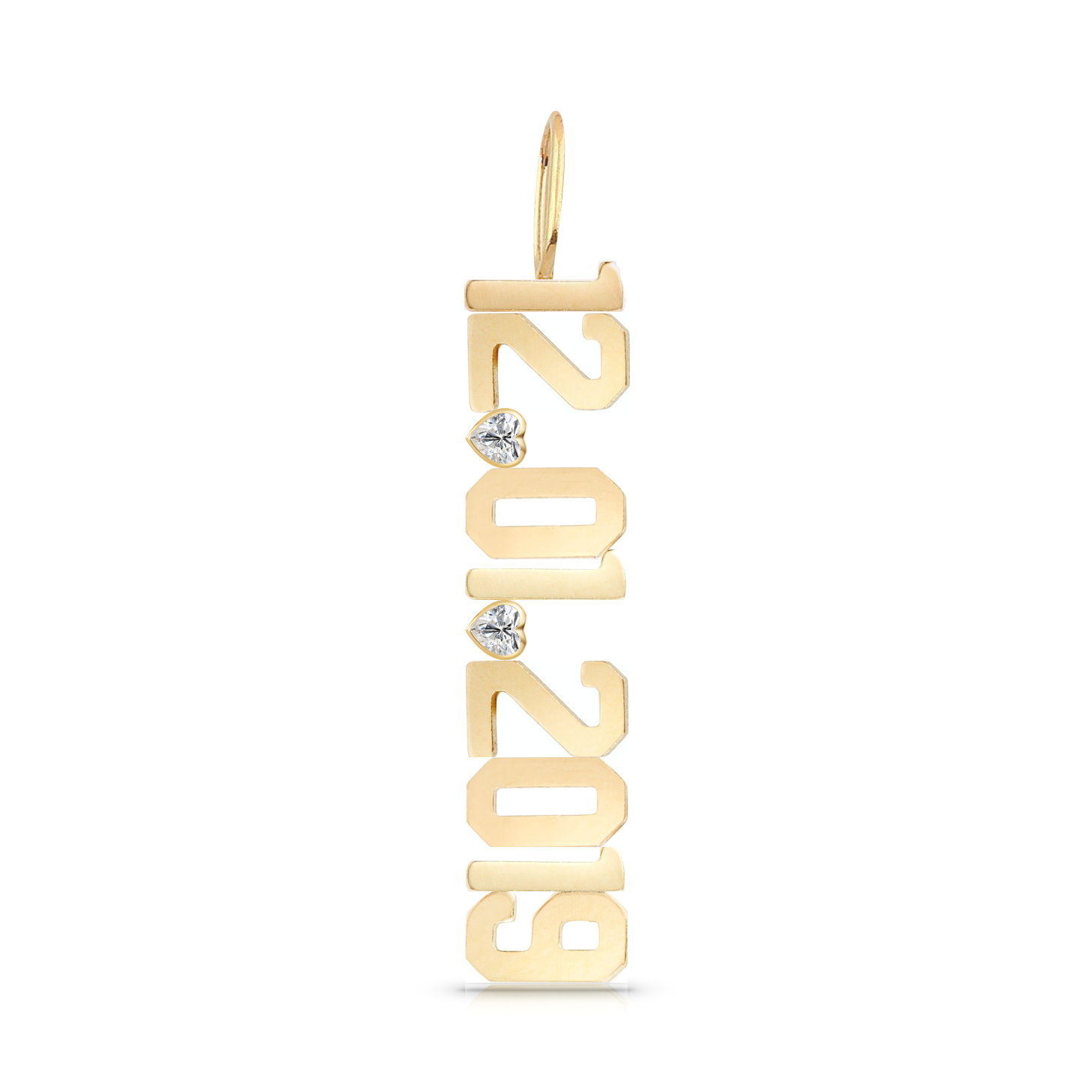 Solid Gold + Mixed Shapes Date Charm