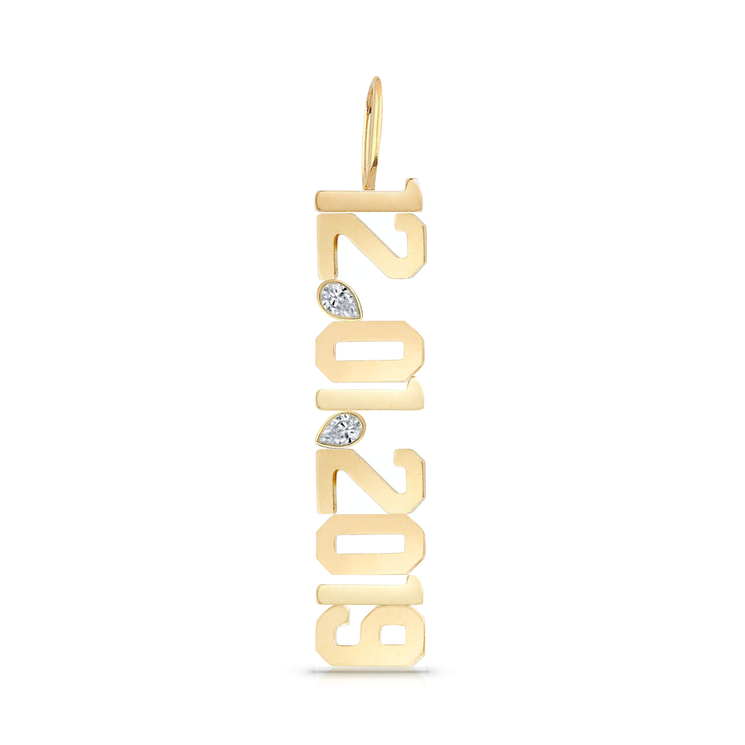 Solid Gold + Mixed Shapes Date Charm
