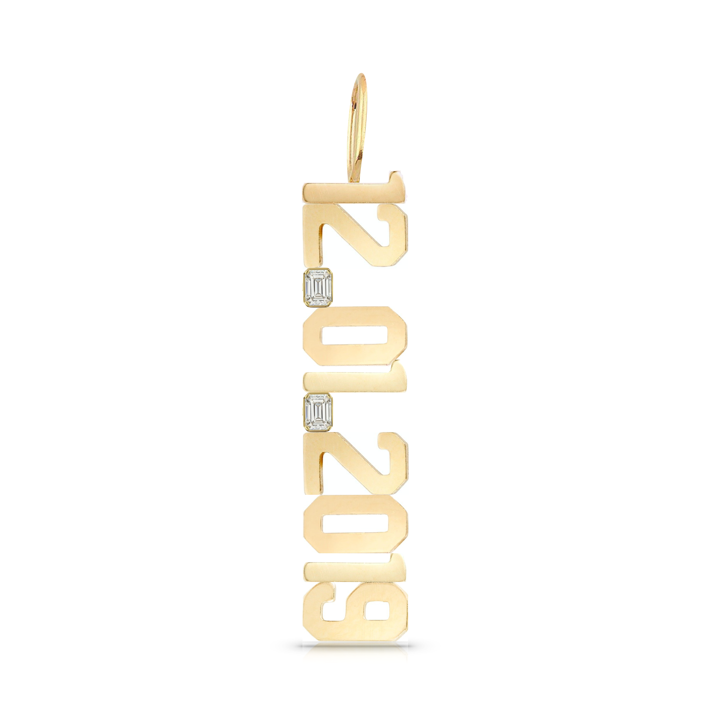Solid Gold + Mixed Shapes Date Charm