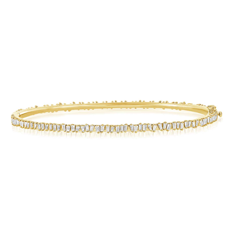 Asymmetrical Baguettes Bangle