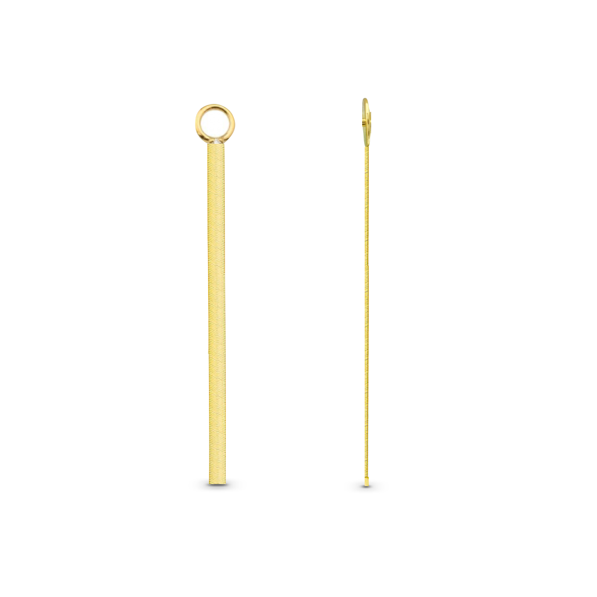 Chain Stud Herringbone Earring Charm